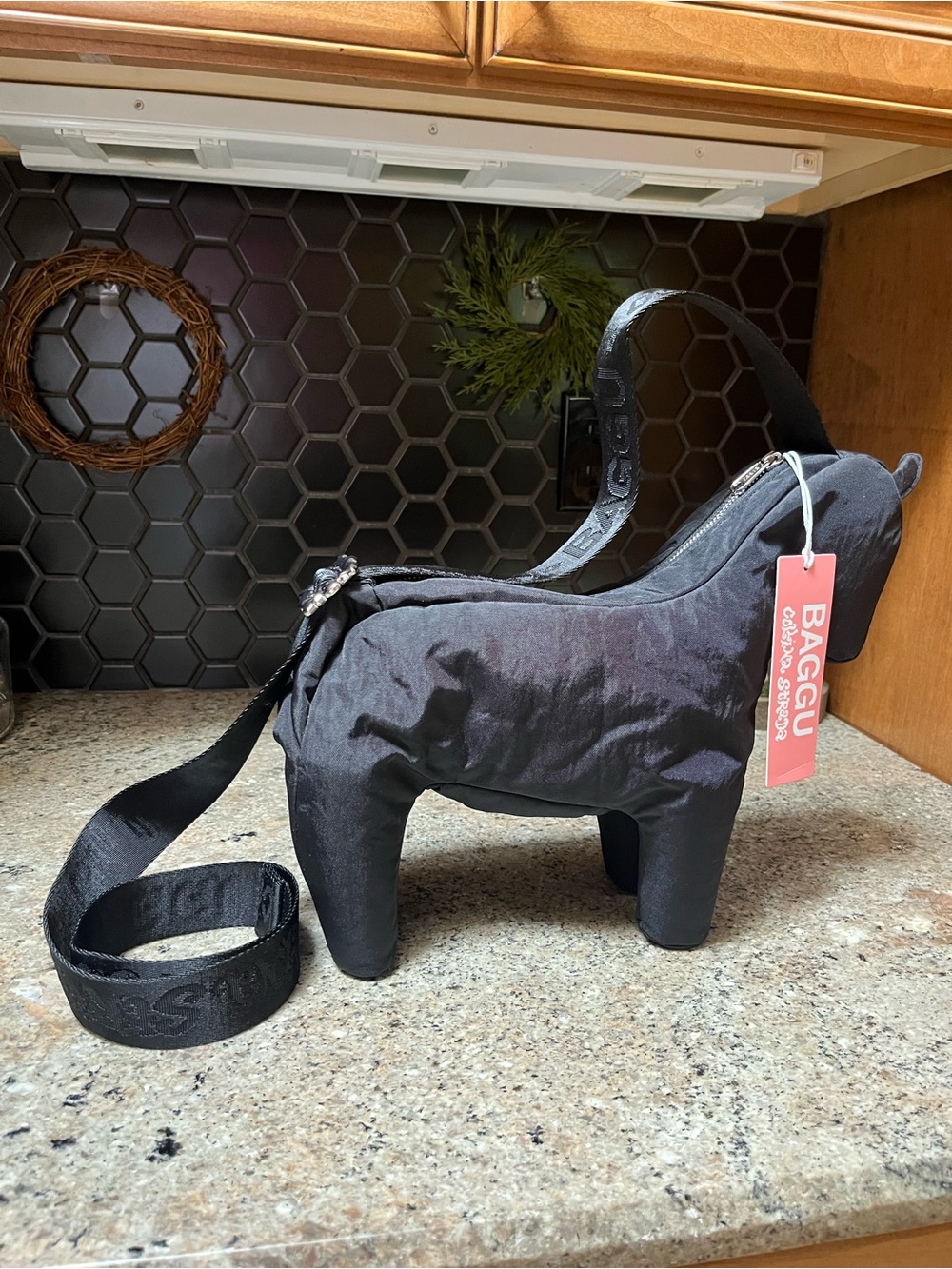 BAGGU Collina Strada Black Horse Bag